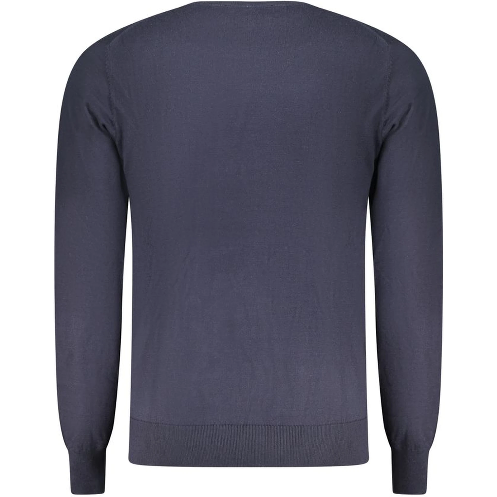 Blue Cotton Men Sweater