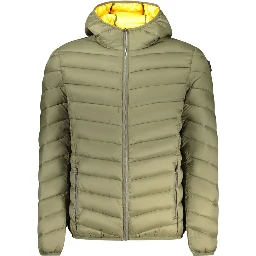 Green Polyamide Men Jacket