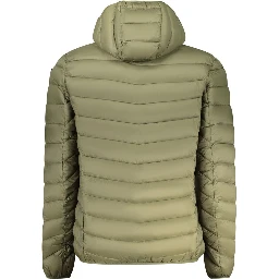Green Polyamide Men Jacket