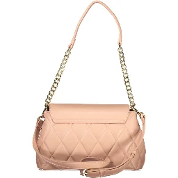 Pink Polyethylene Women Handbag