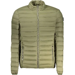 Green Polyamide Men Jacket