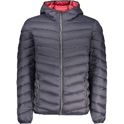Blue Polyamide Men's Jacket