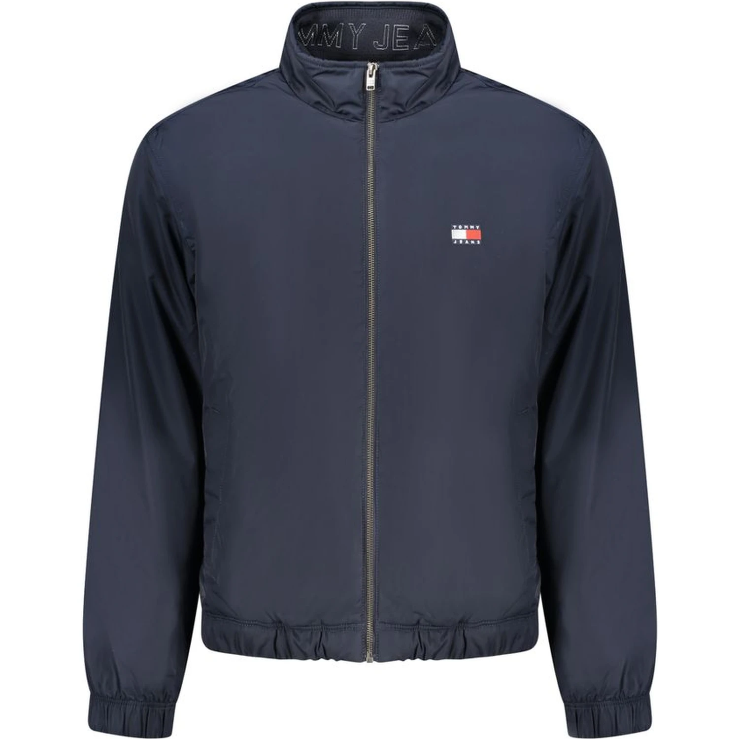 Blue Polyester Men Jacket