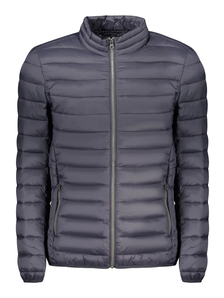 Blue Polyamide Men Jacket
