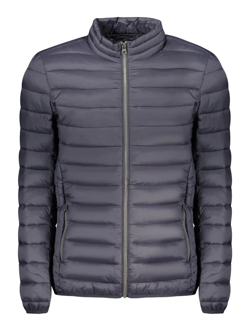 Blue Polyamide Men Jacket