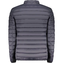 Blue Polyamide Men Jacket