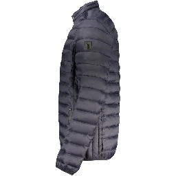 Blue Polyamide Men Jacket