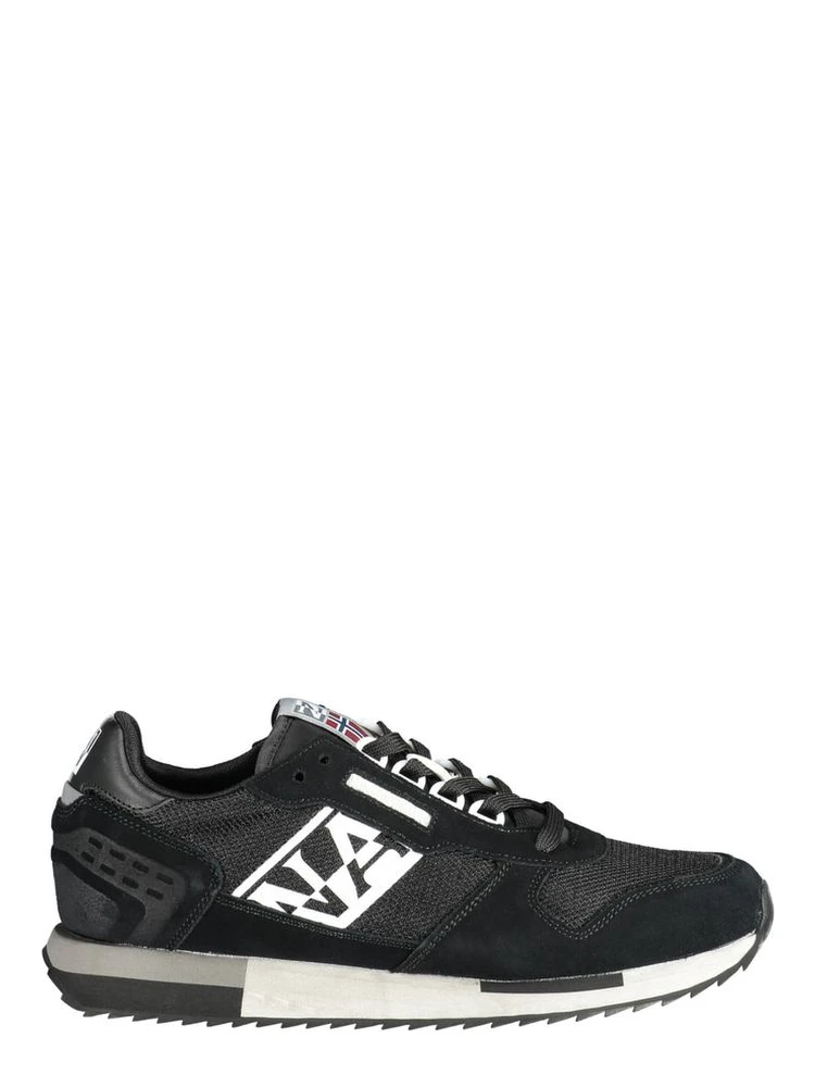 Black Leather Men Sneaker