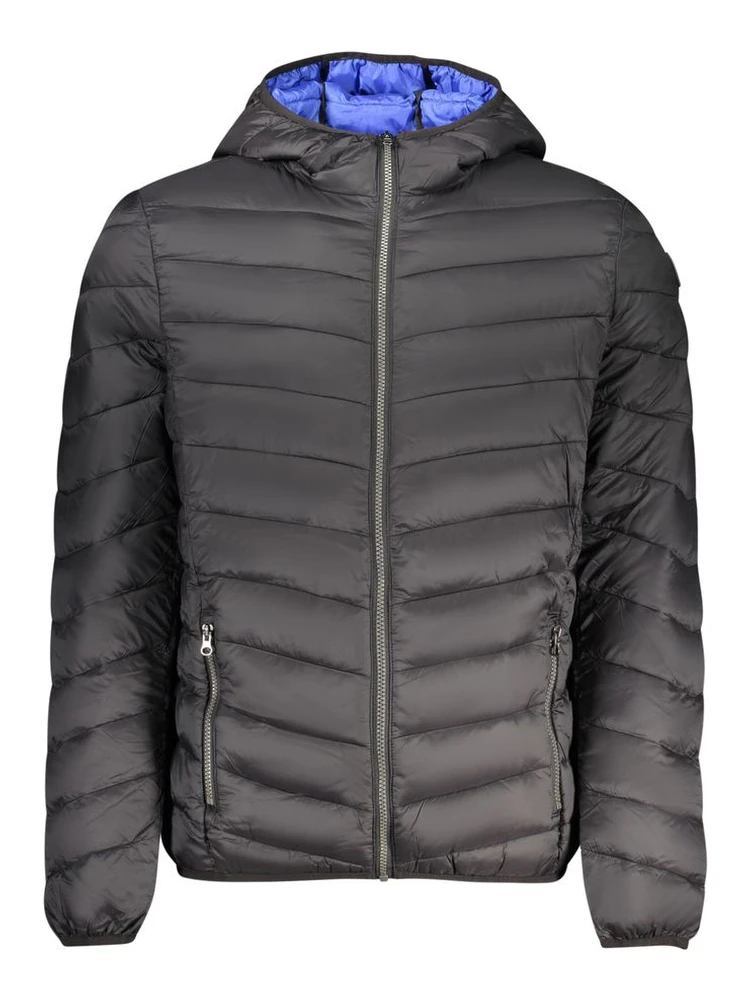 Black Polyamide Men Jacket