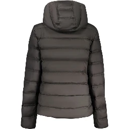 Black Recycled Polyester Women Jacket