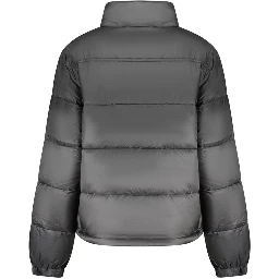 Black Polyester Woman Jacket