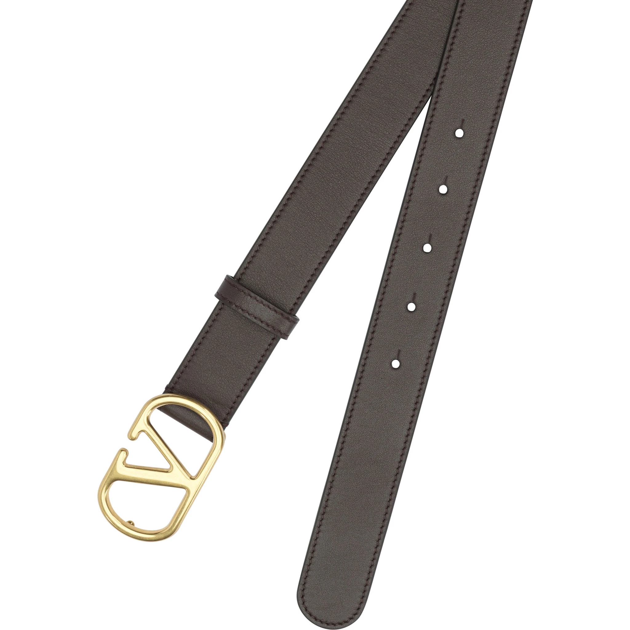 VLogo leather belt