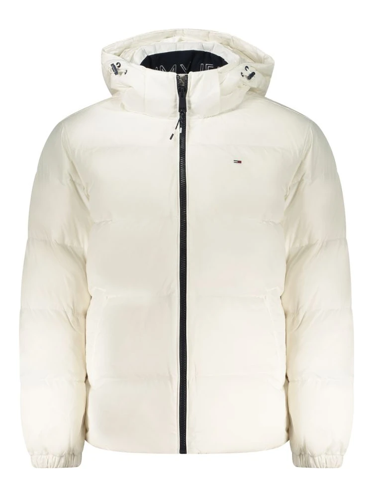 White Polyester Men's Jacket