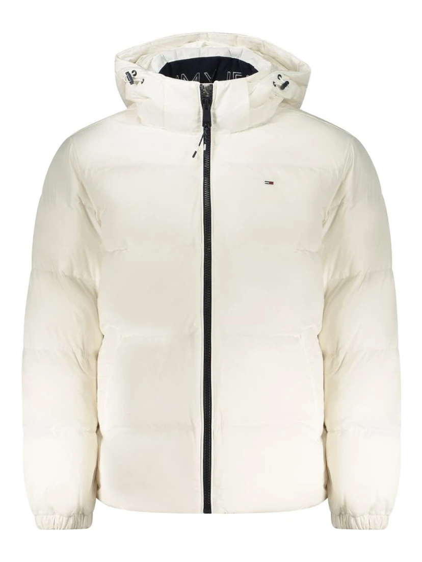 White Polyester Men's Jacket