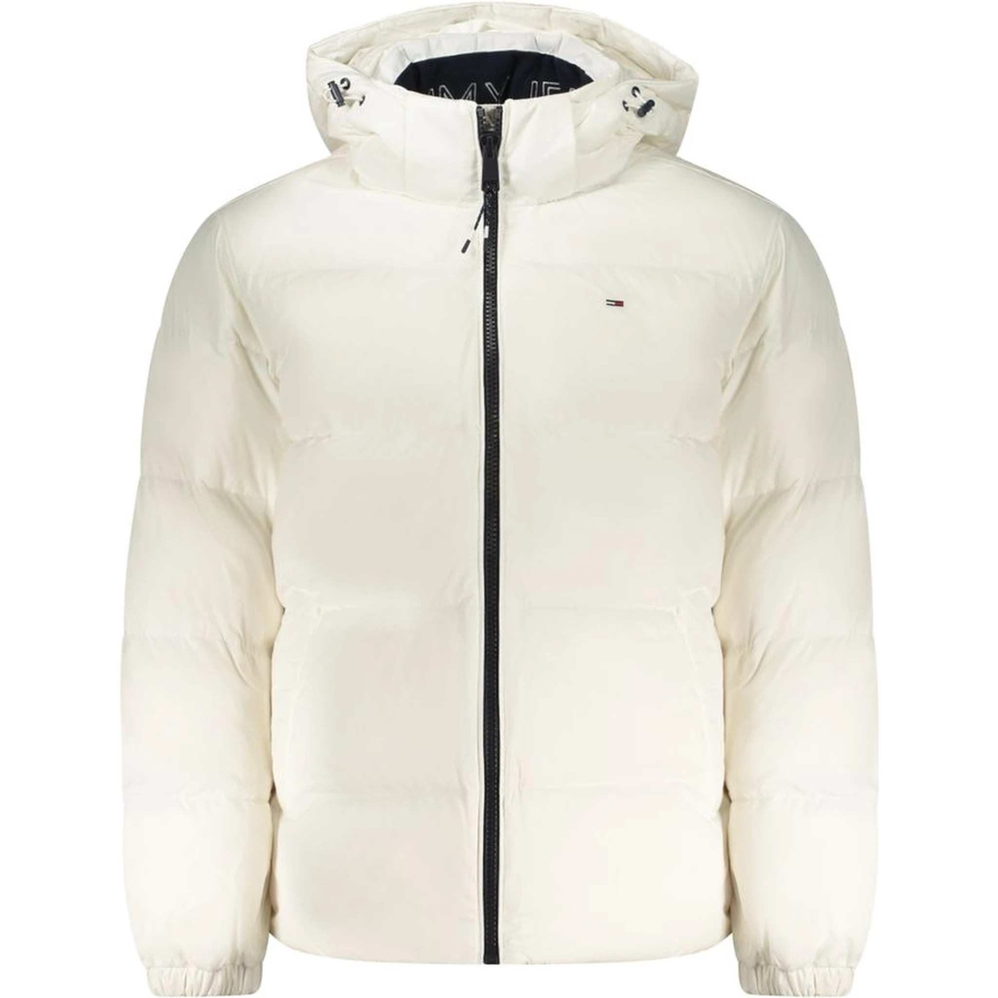 White Polyester Men's Jacket