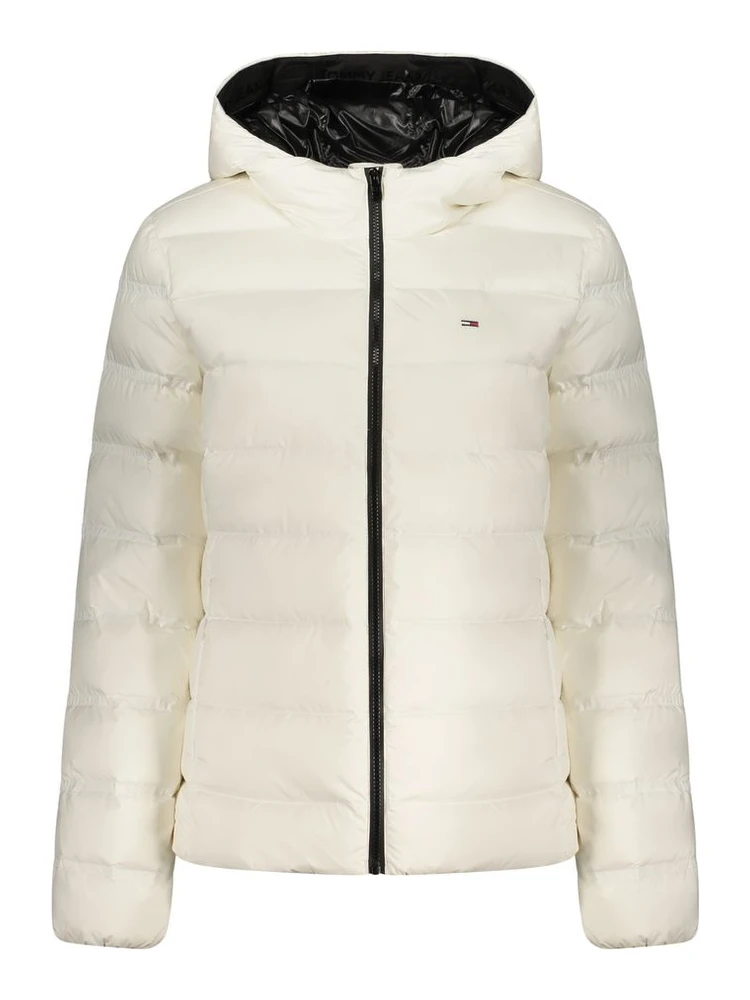 White Polyester Women's Jacket