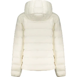 White Polyester Women's Jacket