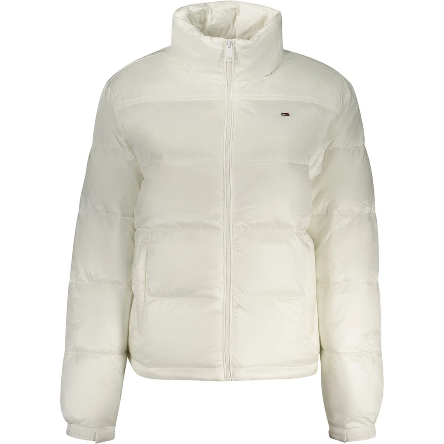 White Polyester Women Jacket