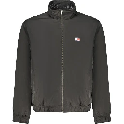 Black Polyester Men's Jacket