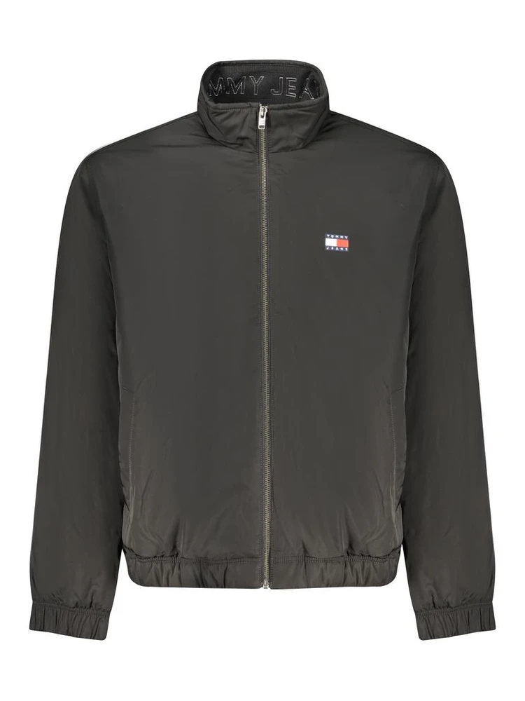 Black Polyester Men's Jacket