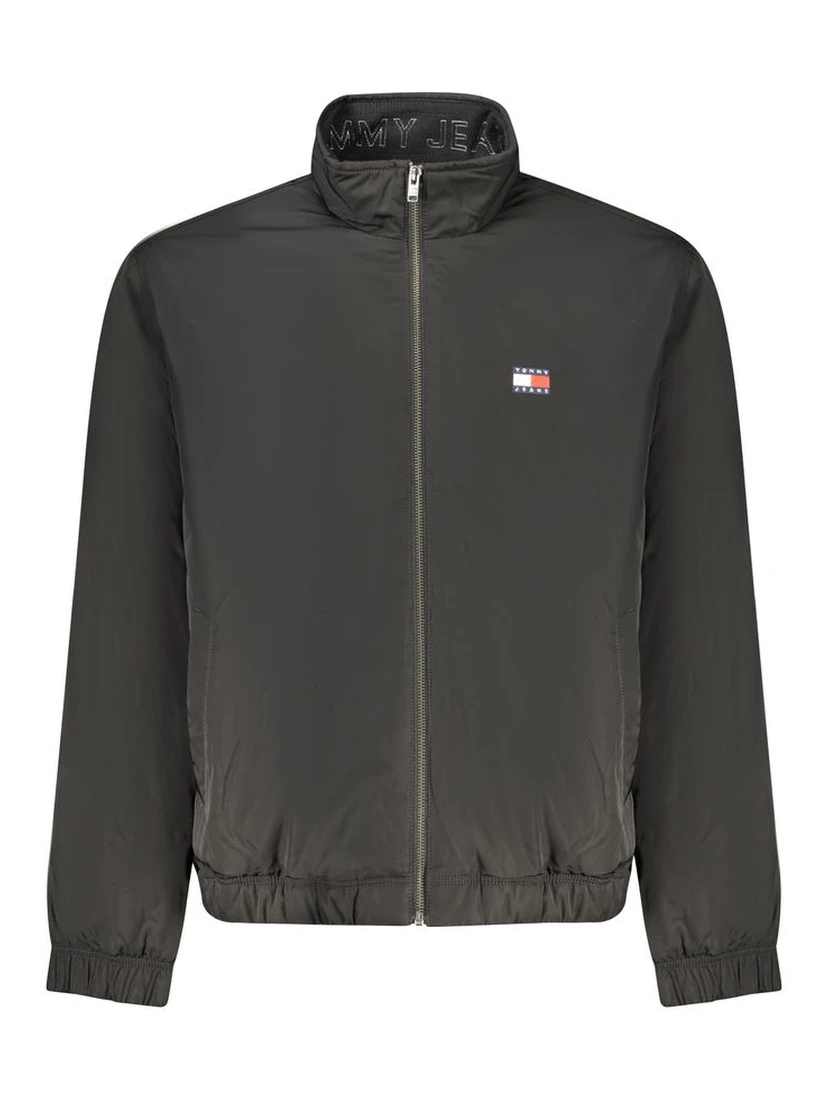 Black Polyester Men's Jacket