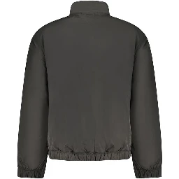 Black Polyester Men's Jacket
