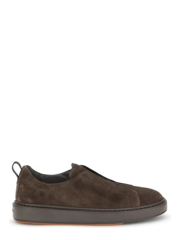 Brown Calf Leather Bos Taurus Low Top Sneakers