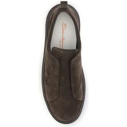 Brown Calf Leather Bos Taurus Low Top Sneakers