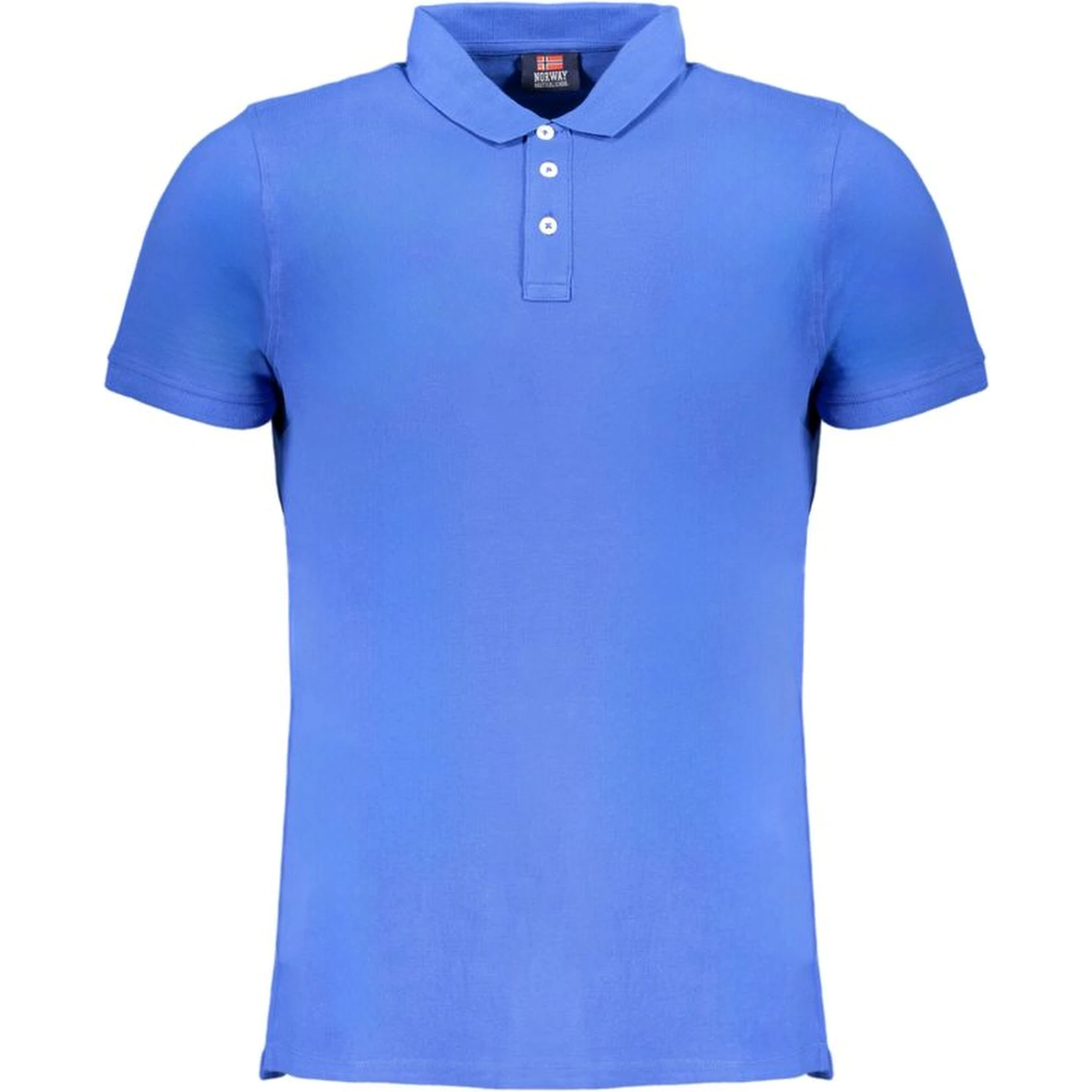 Blue Cotton Polo Shirt