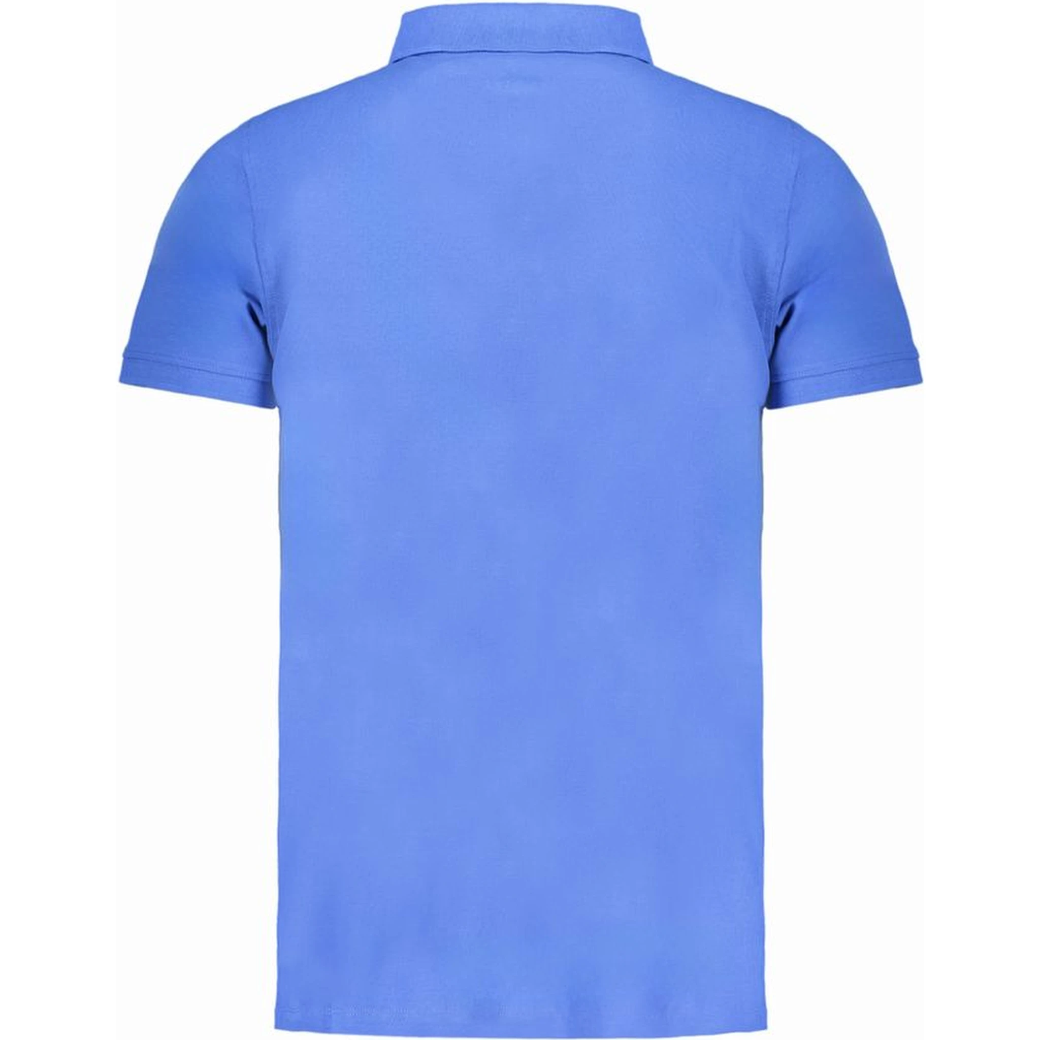 Blue Cotton Polo Shirt