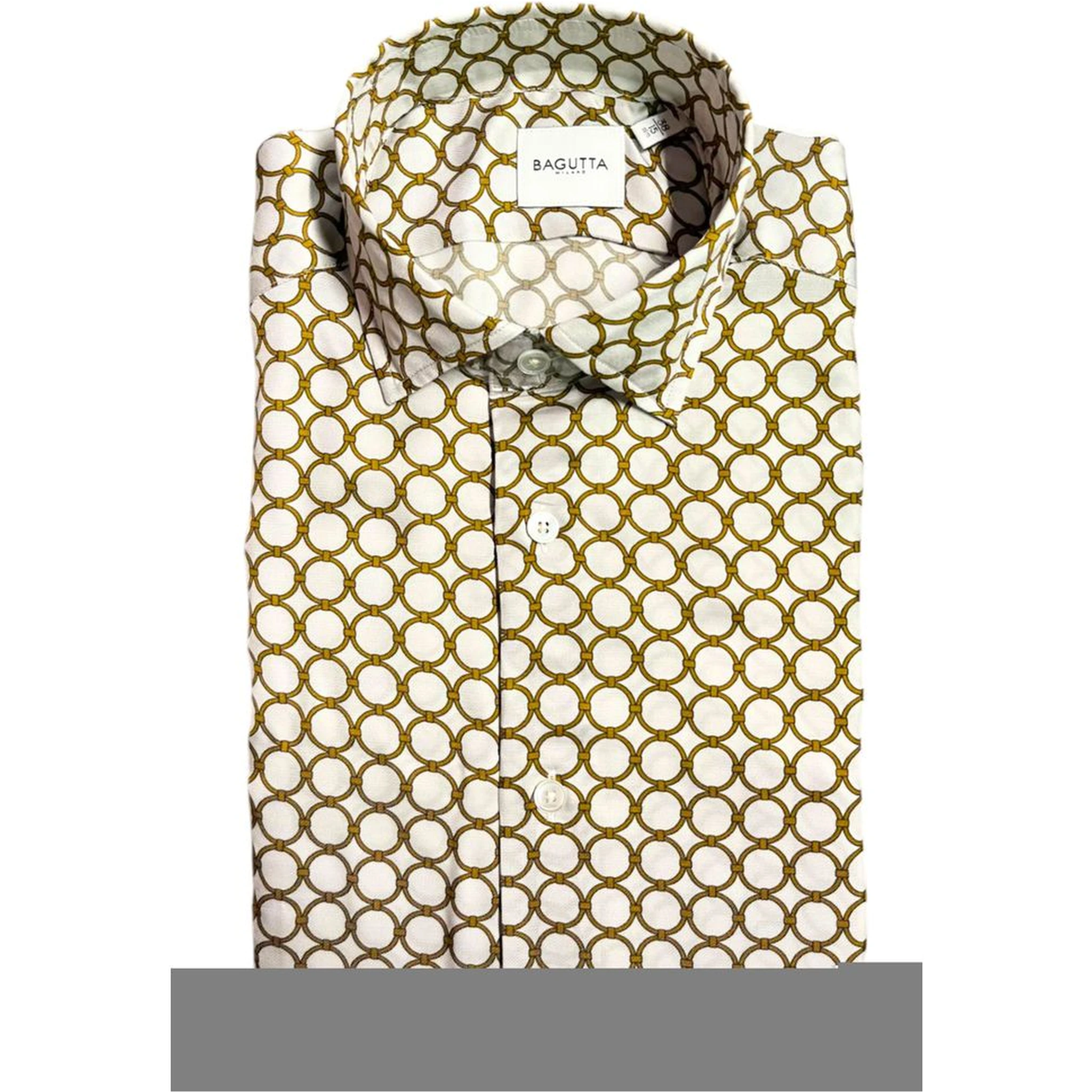 White Viscose Men Shirt