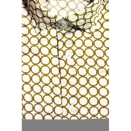 White Viscose Men Shirt
