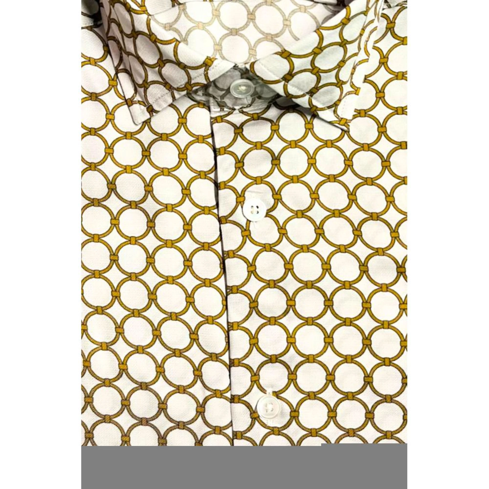 White Viscose Men Shirt