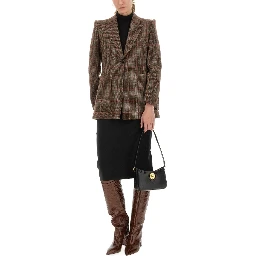 PLAID WOOL TAILORED JACKET