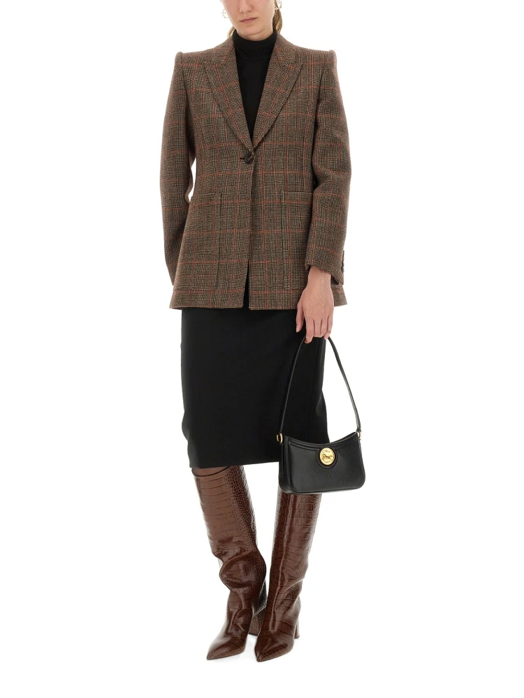 PLAID WOOL TAILORED JACKET alternative