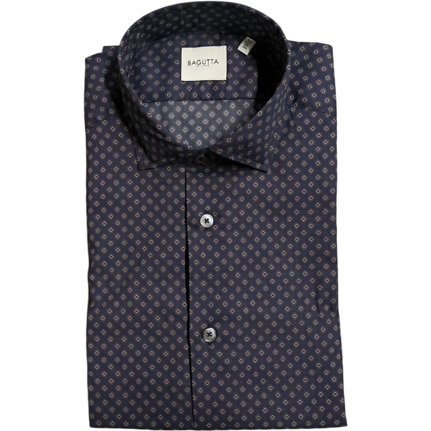 Blue Cotton Men's Slim Fit Shirt