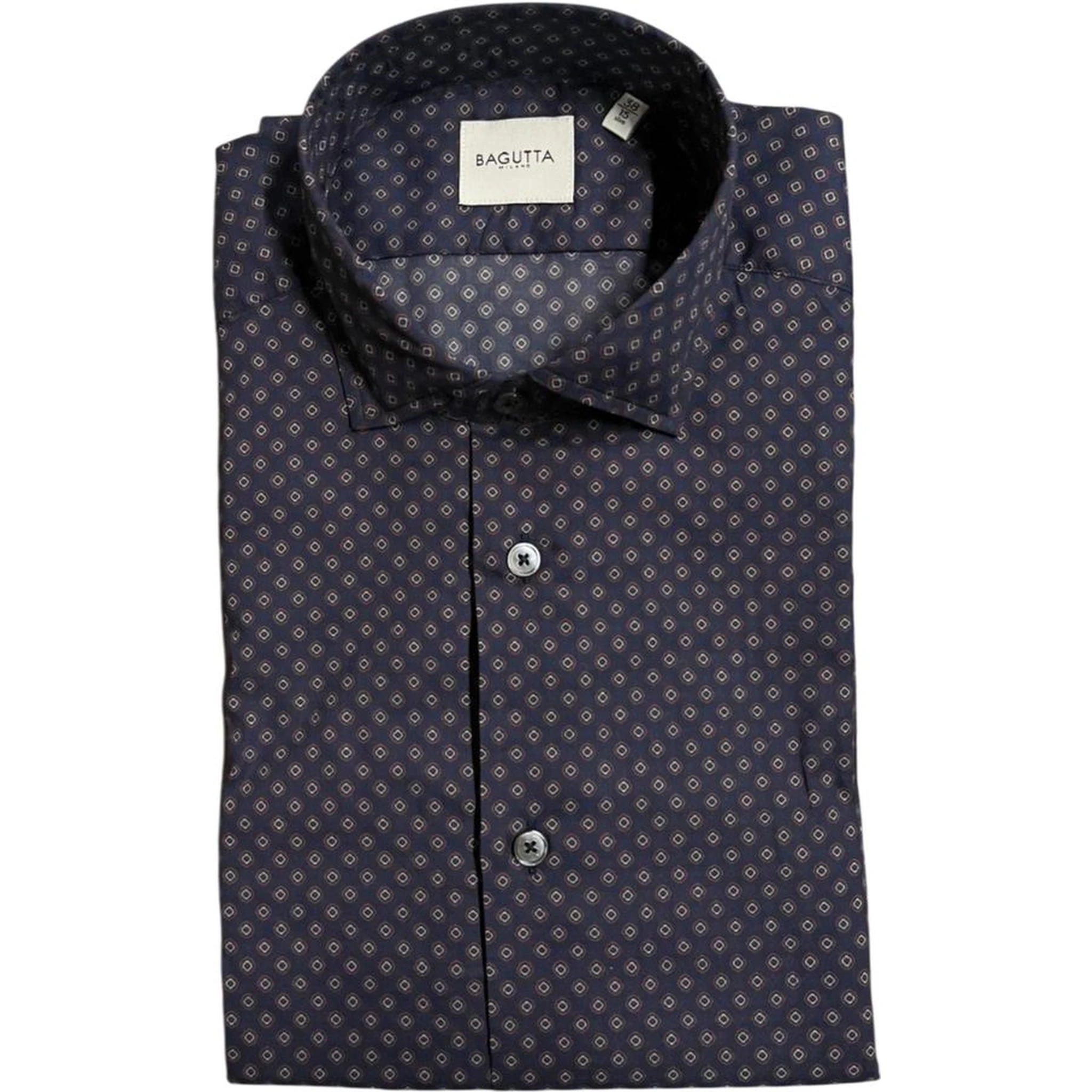 Blue Cotton Men's Slim Fit Shirt