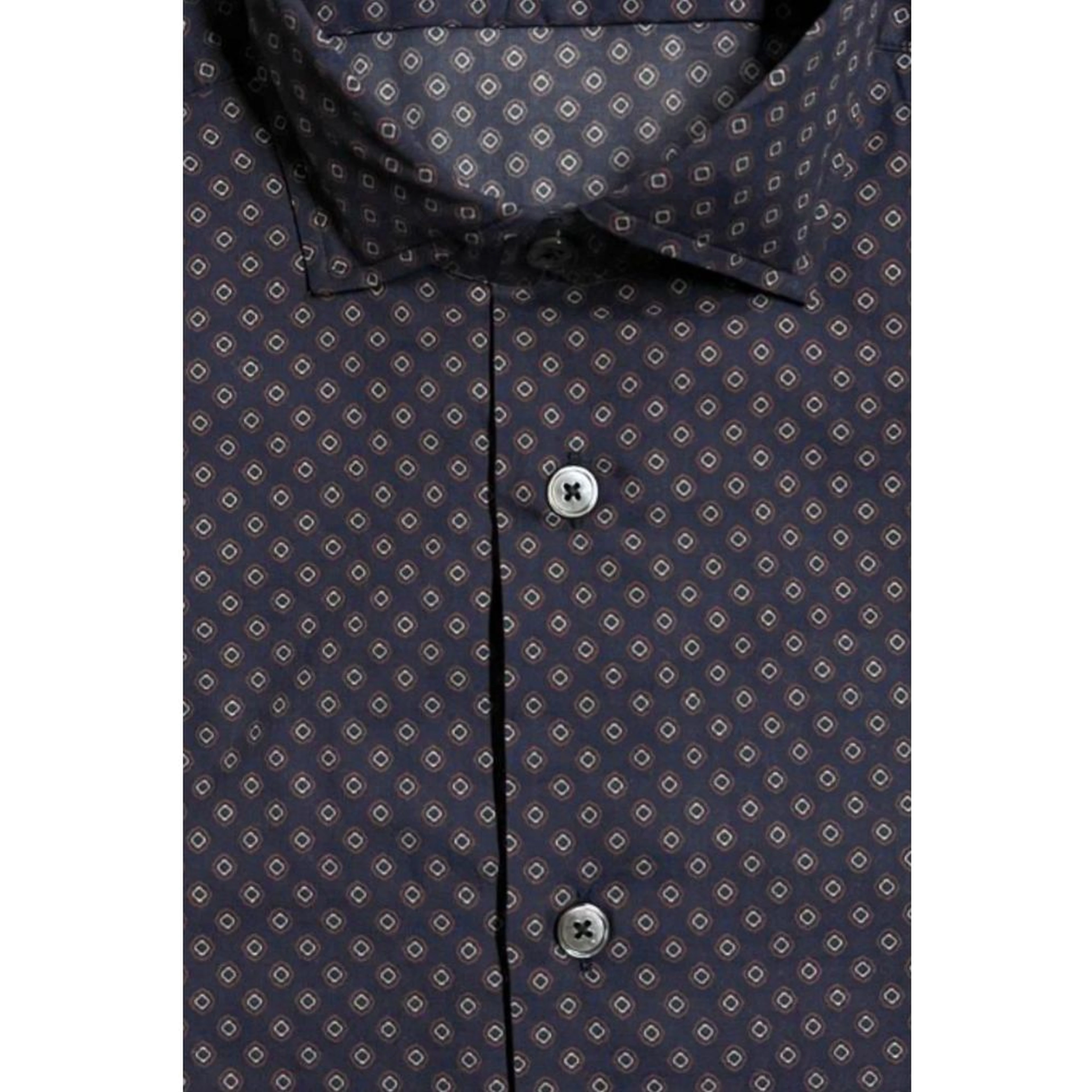 Blue Cotton Men's Slim Fit Shirt