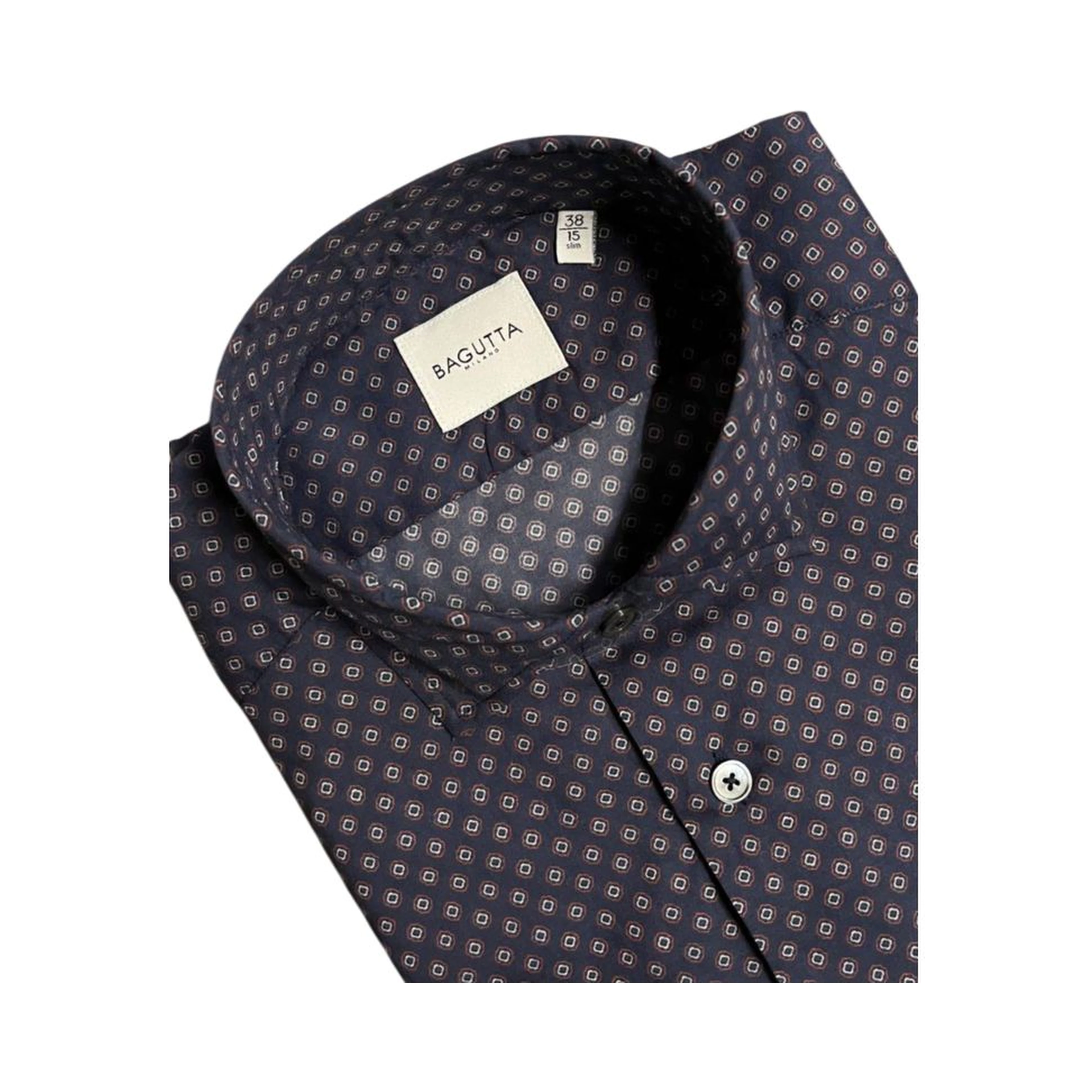 Blue Cotton Men's Slim Fit Shirt