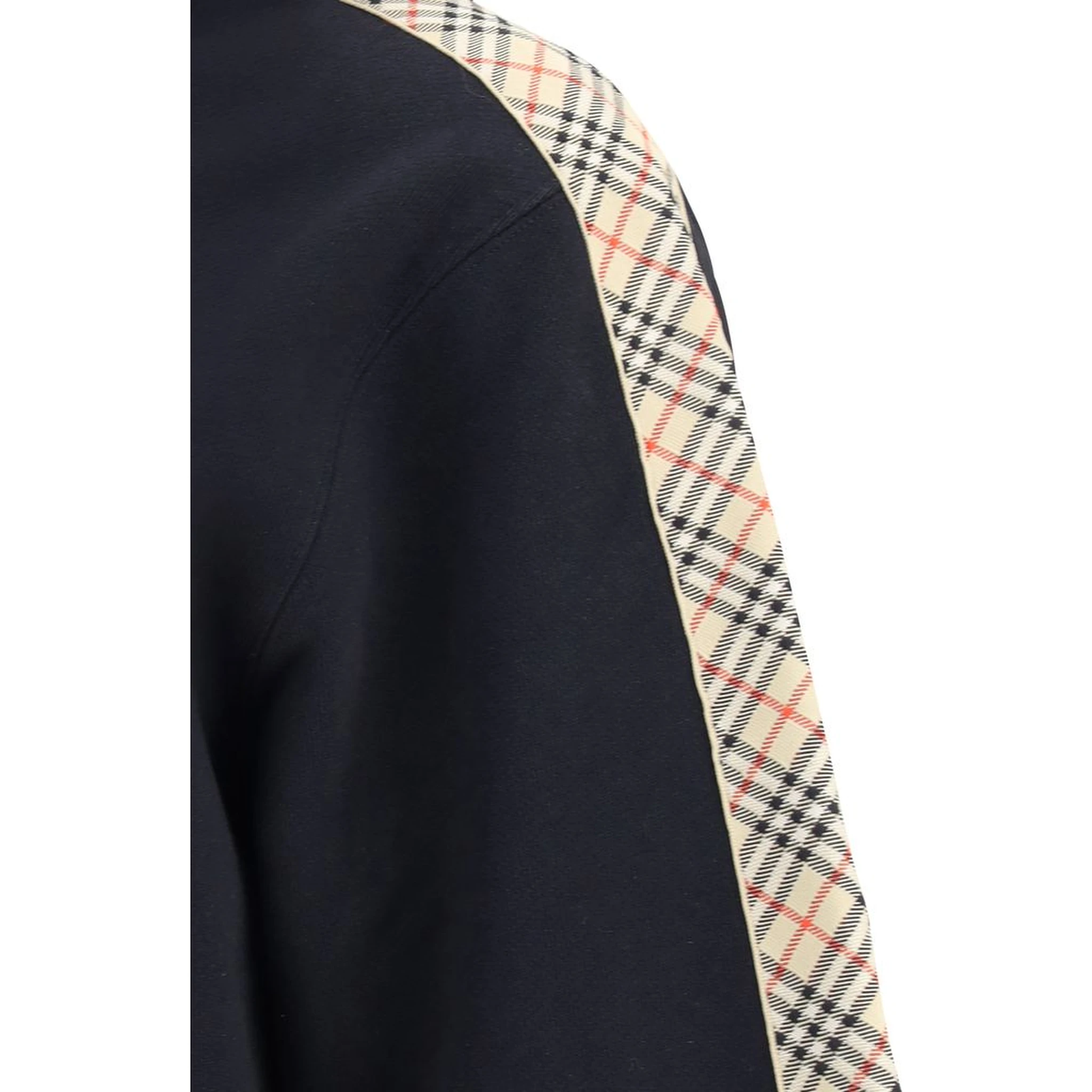 Check trim Hoodie