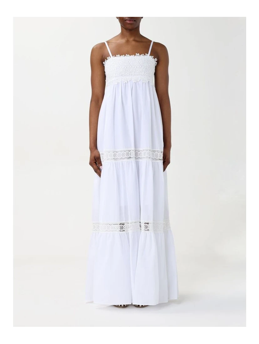White Cotton Casual Dress