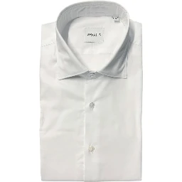 White Cotton Men Shirt