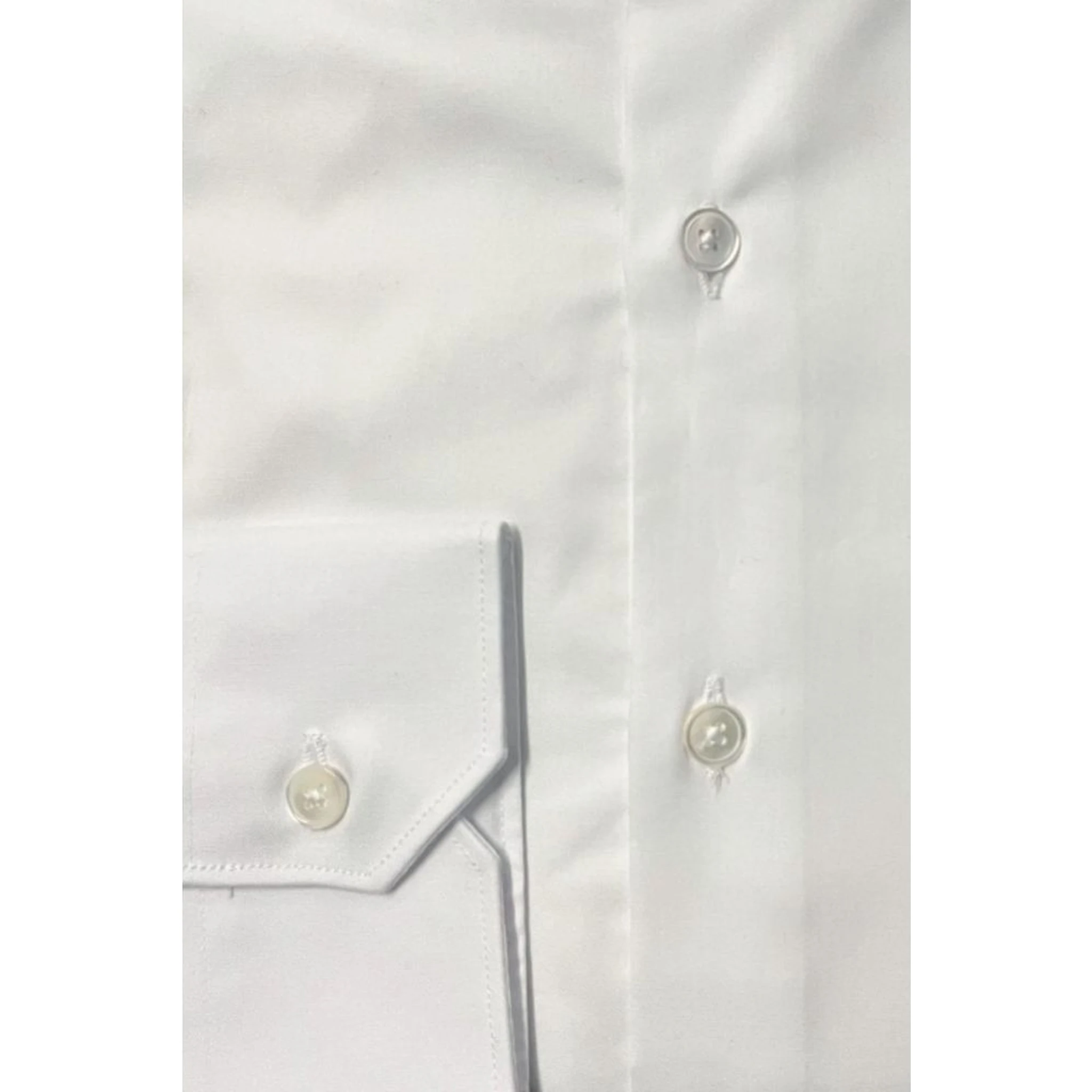 White Cotton Men Shirt