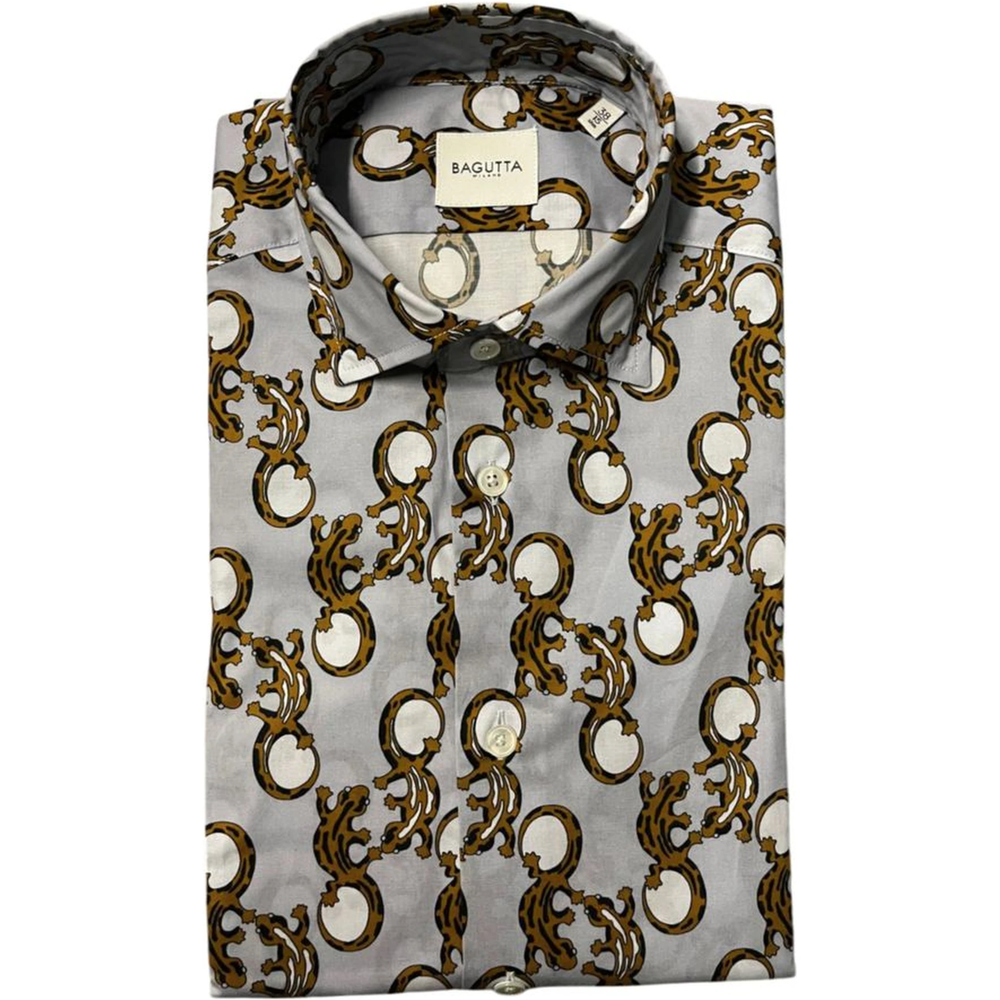 Multicolor Cotton Men Shirt