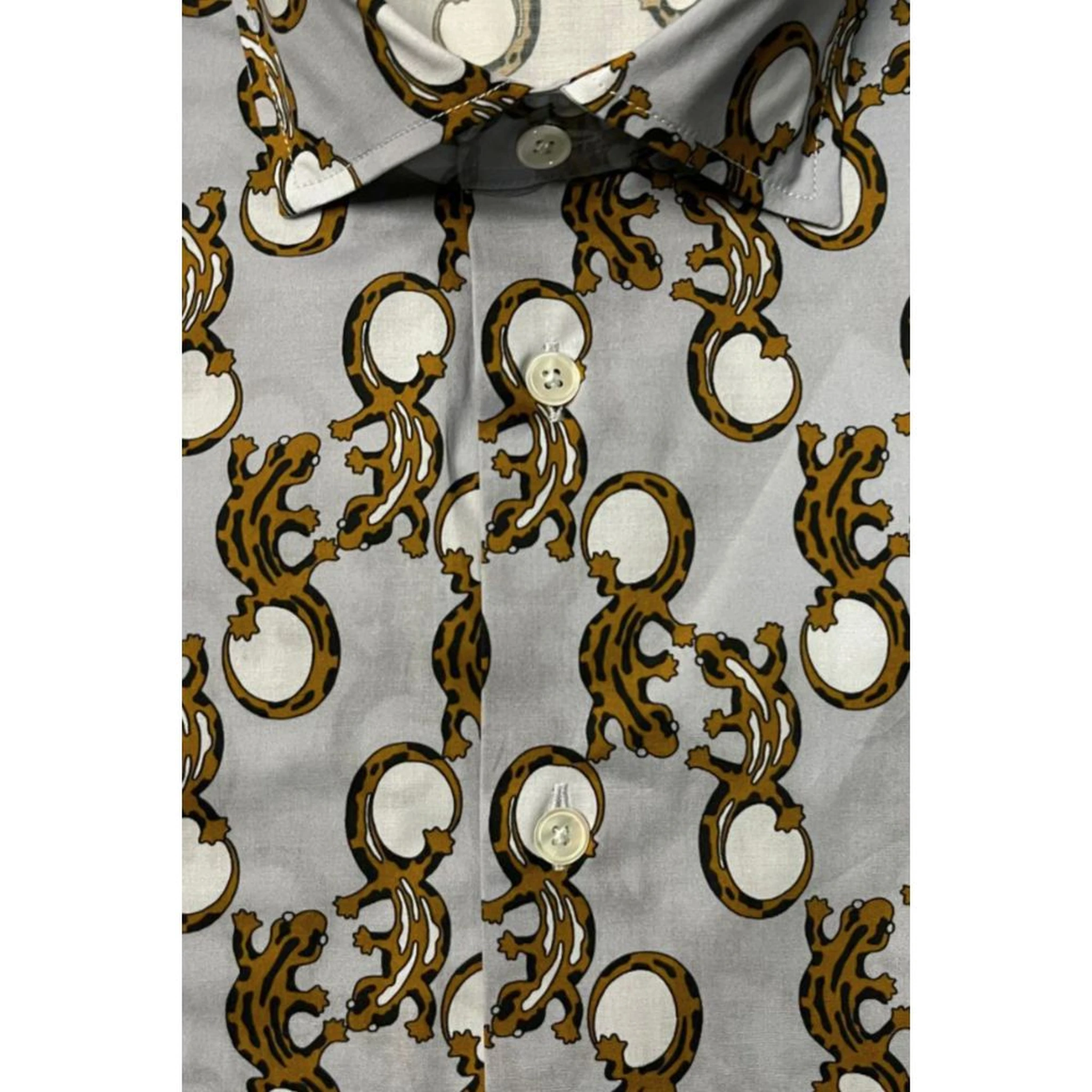 Multicolor Cotton Men Shirt