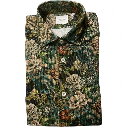 Multicolor Cotton Men Shirt