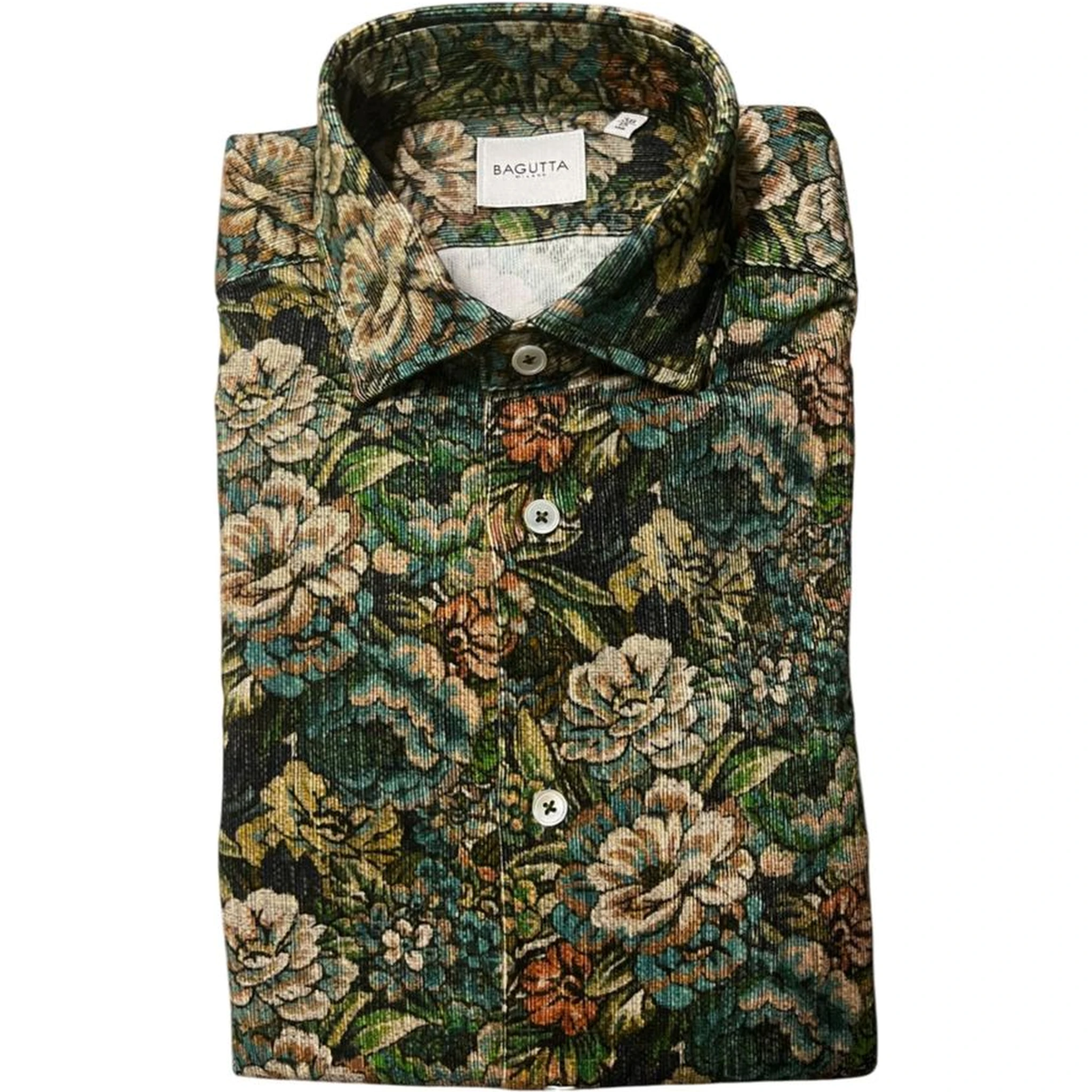Multicolor Cotton Men Shirt