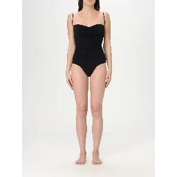 Black Nylon One-Piece Swimsuit