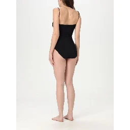 Black Nylon One-Piece Swimsuit