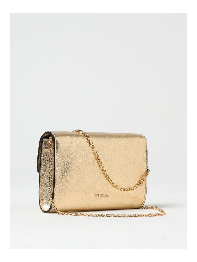 Gold Leather Handbag